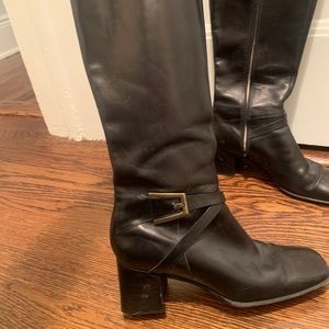 Anne Klein Tall Black Boots size: 8.5